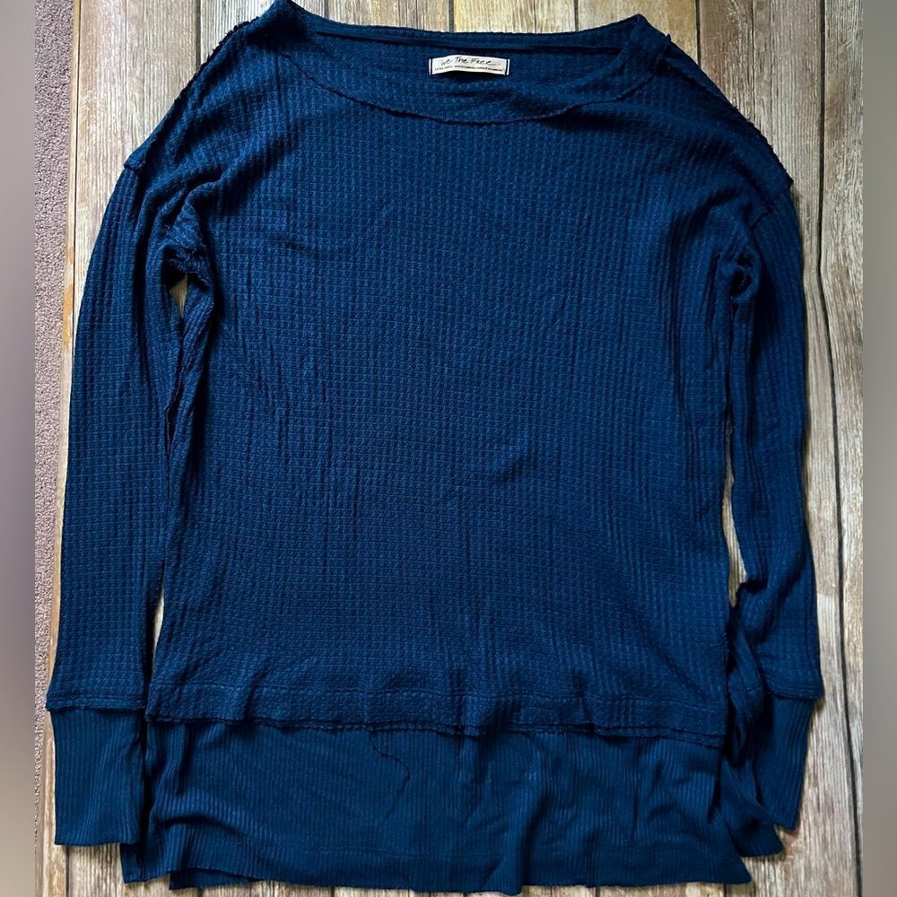 Navy Blue Sweater Tunic top